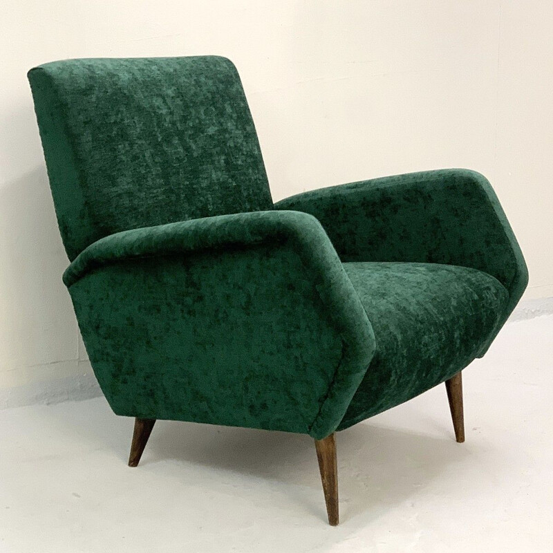 Pair of Vintage Armchairs Model 803 For Cassina Gio Ponti Italy 1954