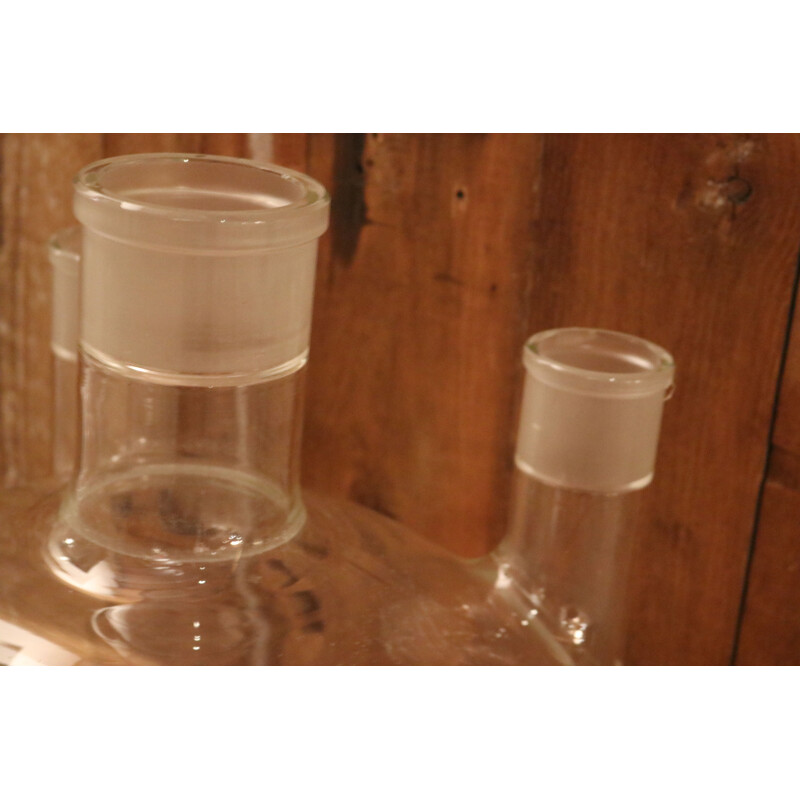Pair of vintage XL laboratory glasses by Scott Duran Germany 1950s