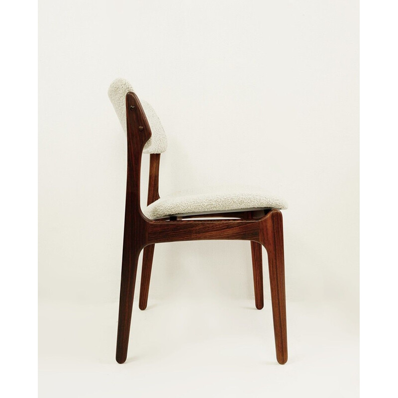  Lot de 6 chaises et 2 fauteuils vintage par Erik Buch pour Oddense Maskinsnedkeri  O.D. Møbler danoises 1960 