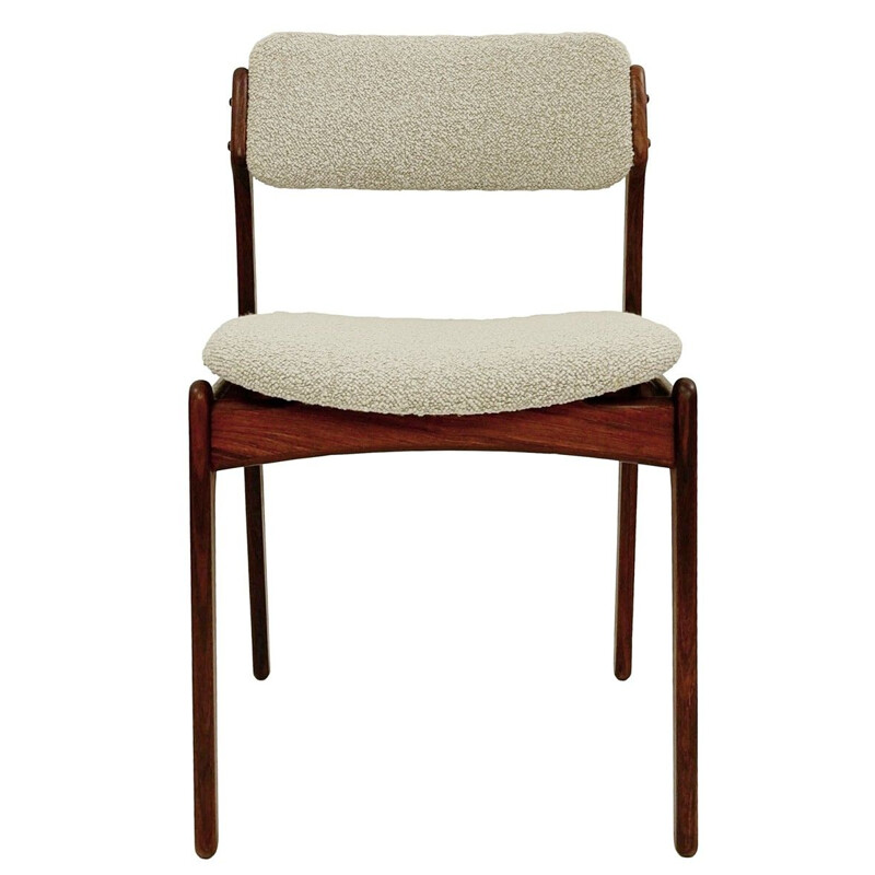  Lot de 6 chaises et 2 fauteuils vintage par Erik Buch pour Oddense Maskinsnedkeri  O.D. Møbler danoises 1960 