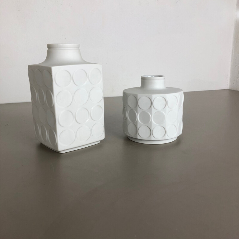 Pair of vintage porcelain vases from winterling bavaria, Germany 1970