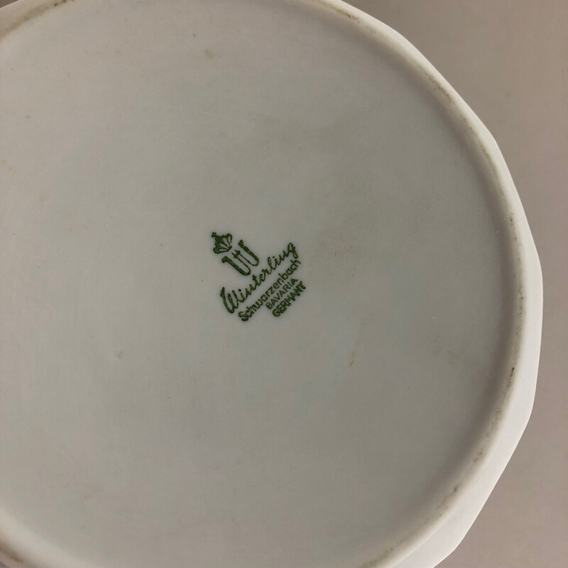 Par de vasos de porcelana vintage da baviera de winterling, Alemanha 1970