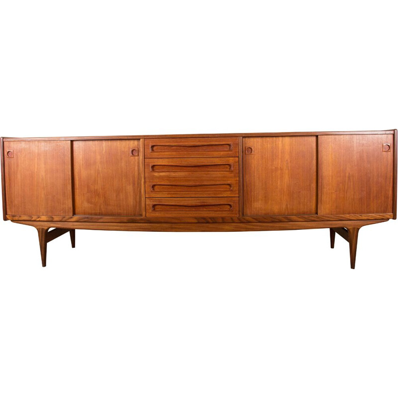 Grande Enfilade vintage en teck par Johannes Andersen Scandinave 1960