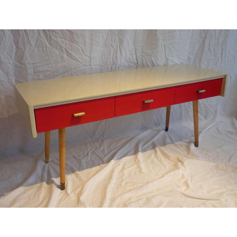 Vintage low console 3 drawers
