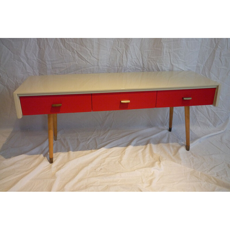 Vintage low console 3 drawers