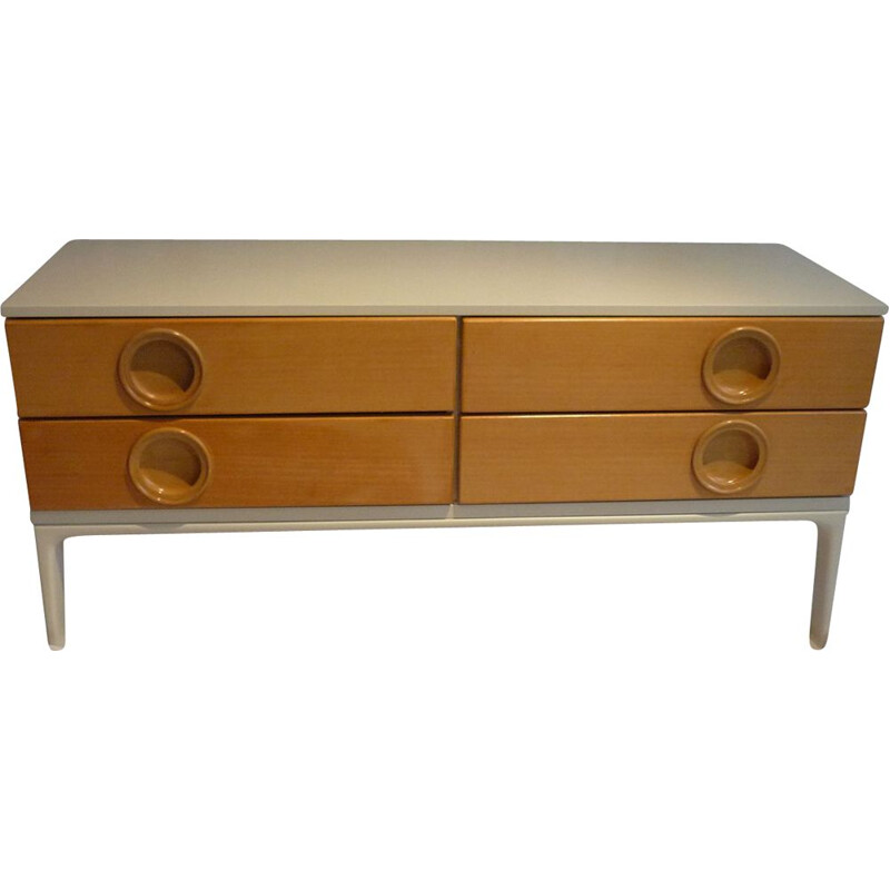Vintage low chest of drawers 4 drawers