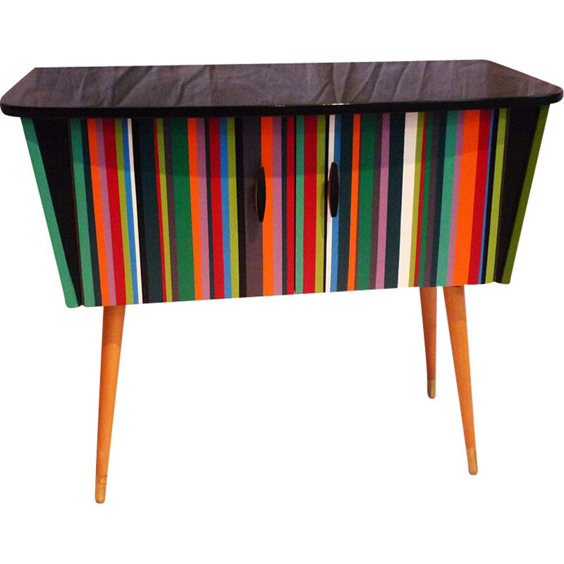 Small vintage multicolored furniture