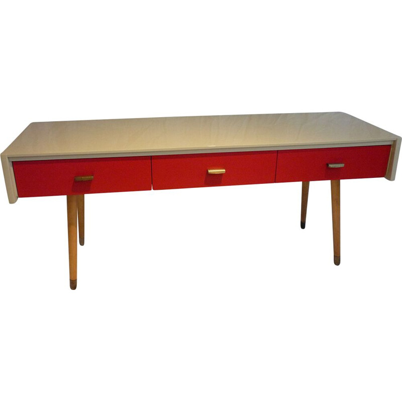 Vintage low console 3 drawers