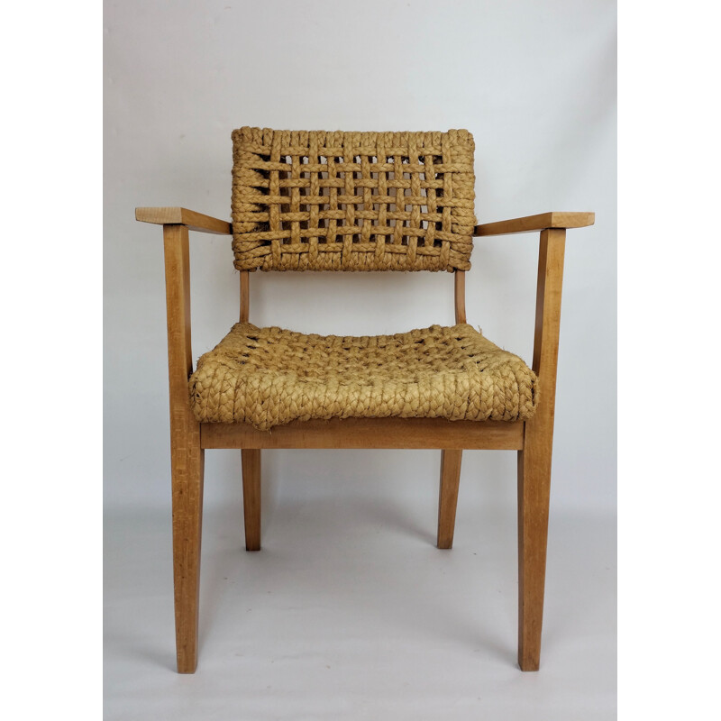 Vintage armchair by Audoux Minet 1950s