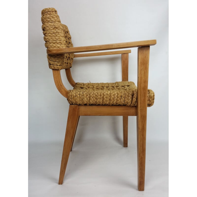 Vintage armchair by Audoux Minet 1950s