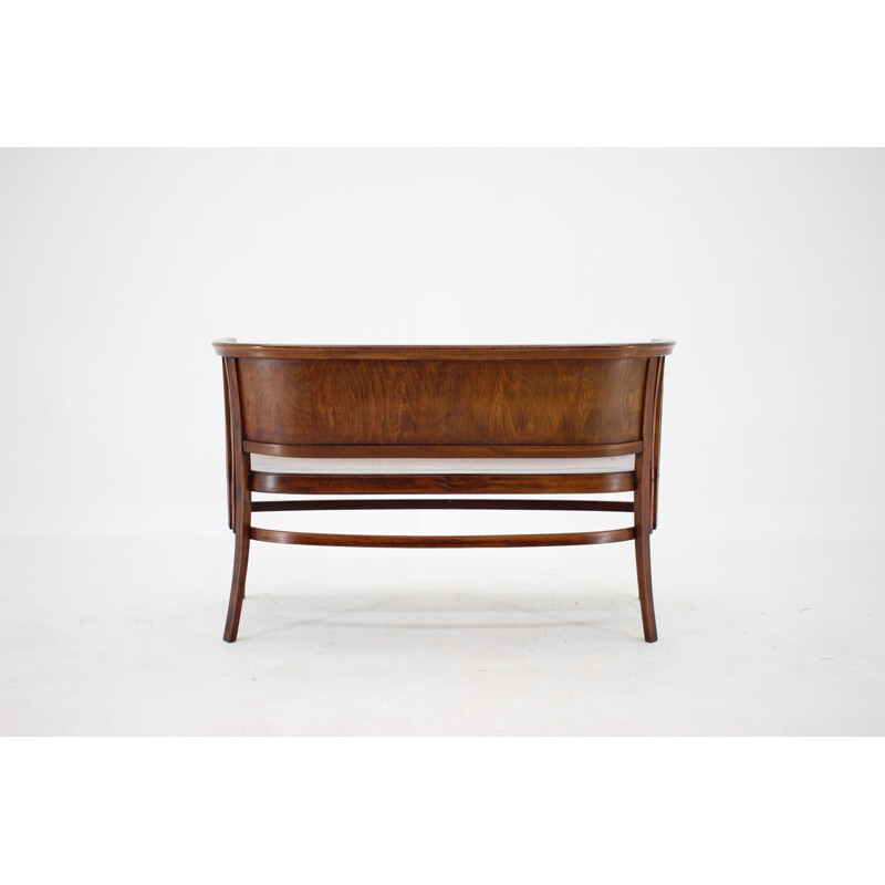 Vintage Marcel Kammerer Wooden Sofa for Gebruder Thonet 1910s