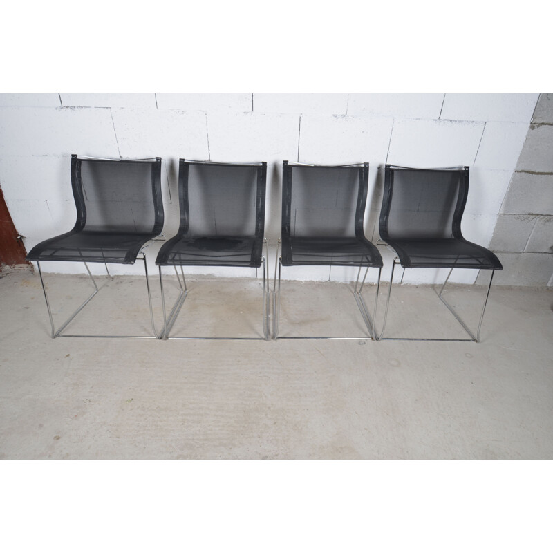 Lot of 4 vintage chairs Fermob Pascal Mourgue