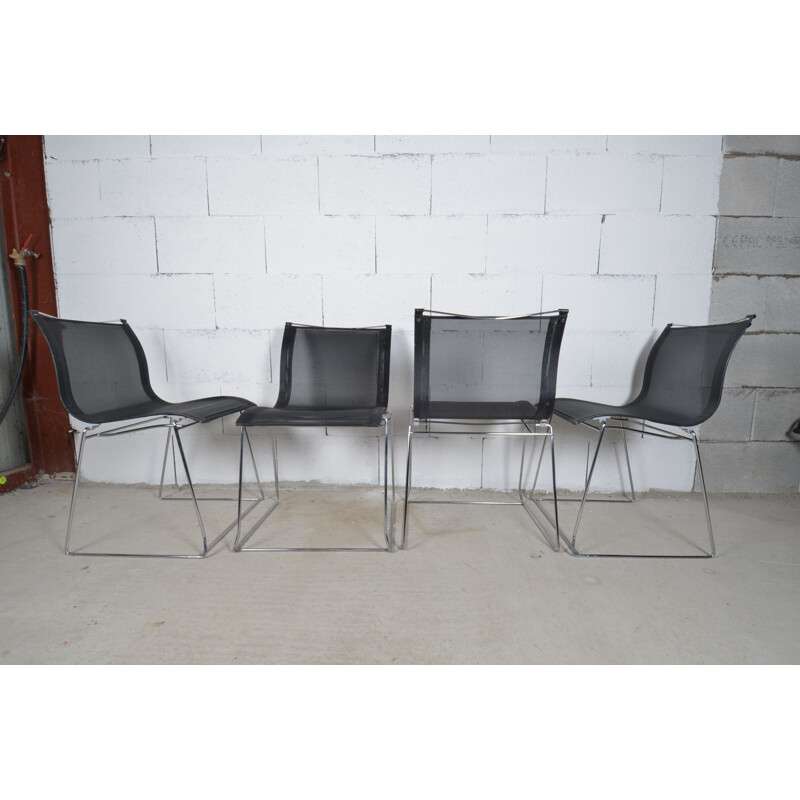 Lot of 4 vintage chairs Fermob Pascal Mourgue