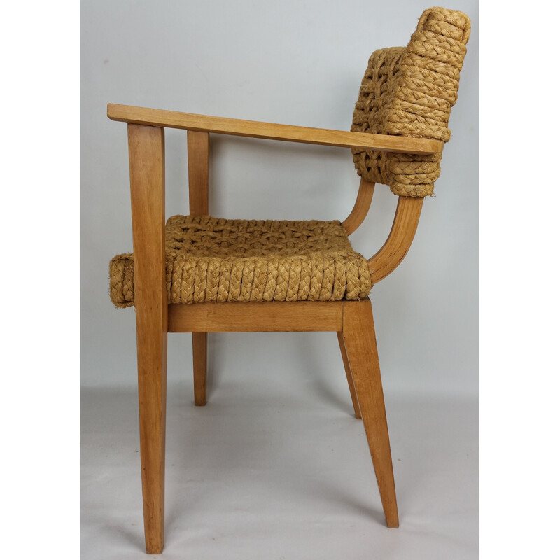 Vintage armchair Audoux Minet 1950s