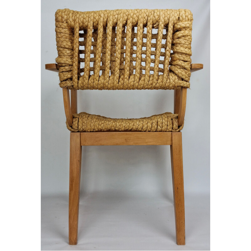 Vintage armchair Audoux Minet 1950s