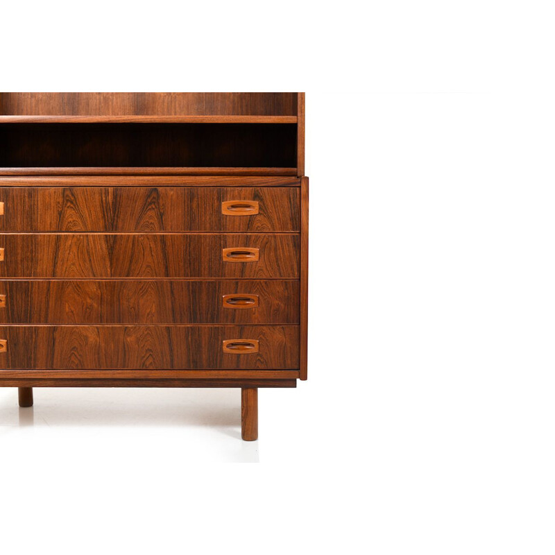 Chest of drawers with vintage bookcase, Denmark 1950