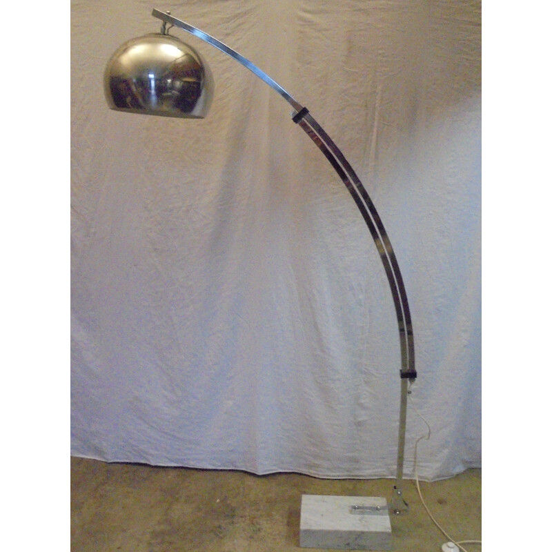 Vintage Gioffredo Reggiani arched floor lamp 1970s