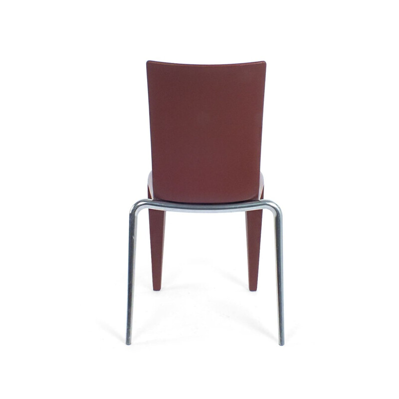 Vintage Brick red Louis dining chairs 1991s