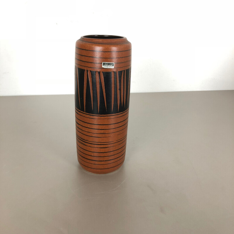 Vase vintage de Fat Lava en poterie par Scheurich Allemagne 1970