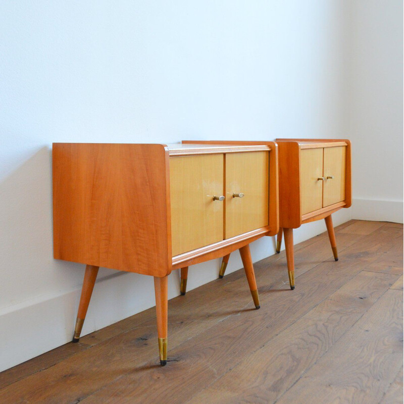 Pair of vintage bedside tables 1960s