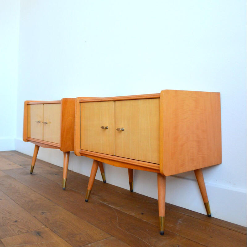 Pair of vintage bedside tables 1960s