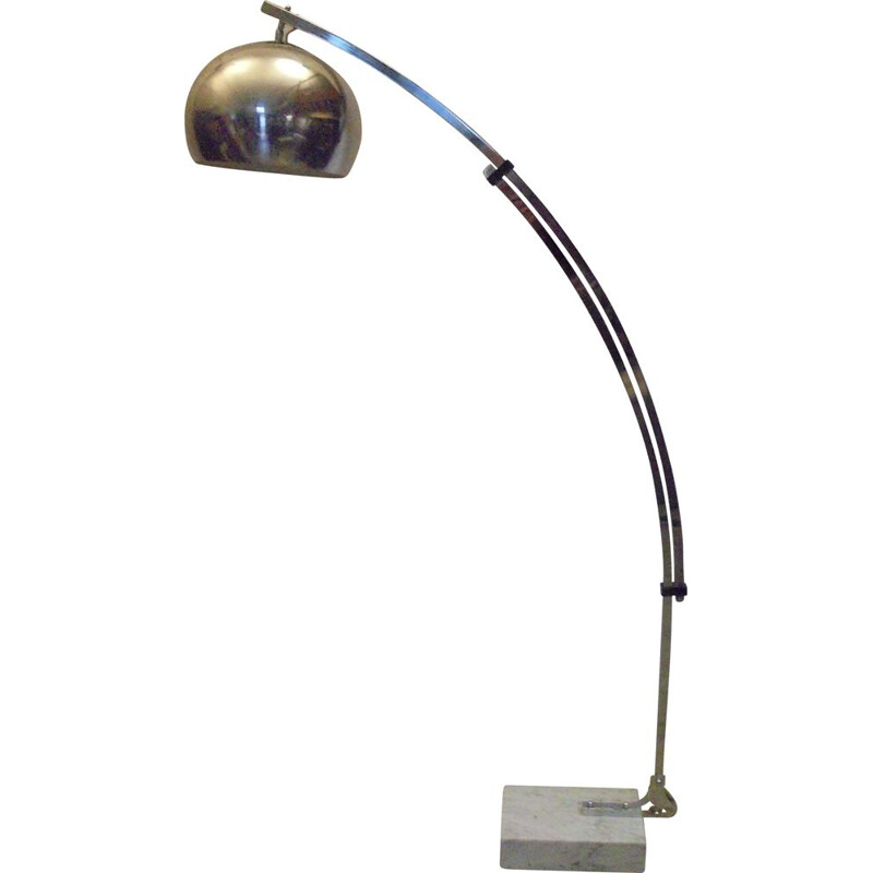 Vintage Gioffredo Reggiani arched floor lamp 1970s