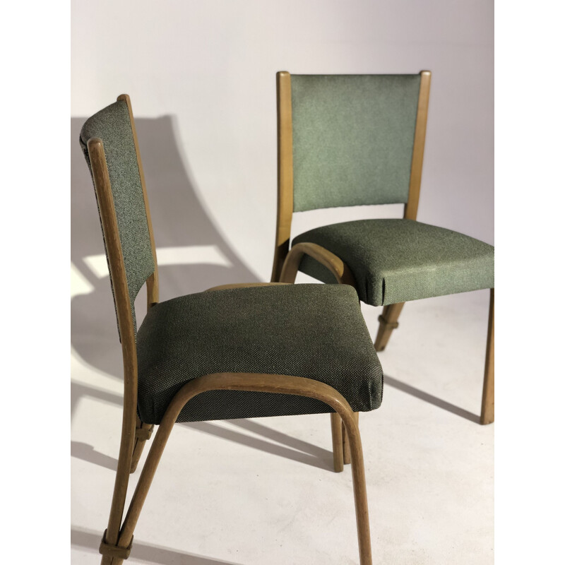 Pair of vintage Bow-wood Steiner chairs