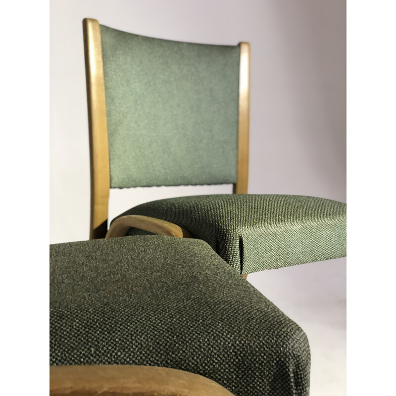 Paire de chaises vintage Bow-wood Steiner