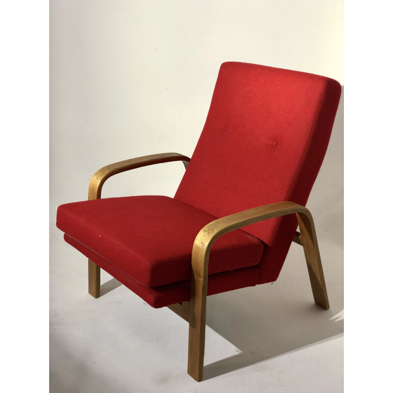Vintage fabric armchair for Steiner