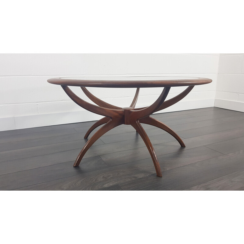 Round vintage coffee table, 1960