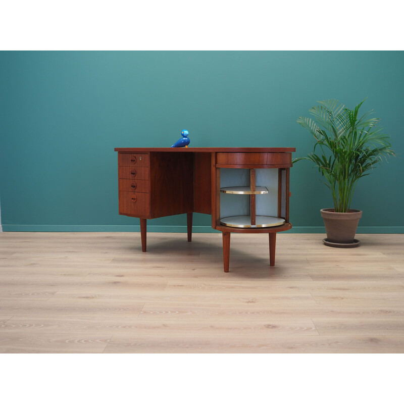 Vintage Teak desk Kai Kristiansen by Feldballes Mobelfabrik Danish 1960s