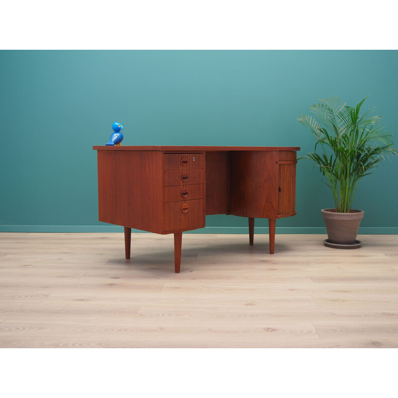 Vintage Teak desk Kai Kristiansen by Feldballes Mobelfabrik Danish 1960s