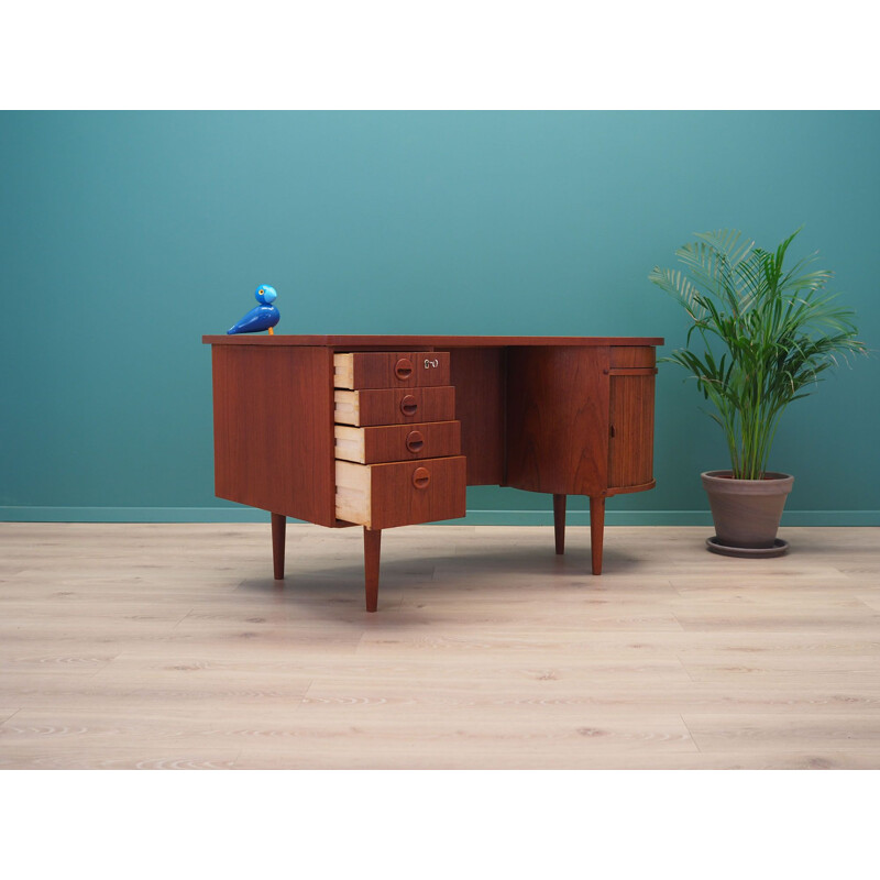 Vintage Teak desk Kai Kristiansen by Feldballes Mobelfabrik Danish 1960s