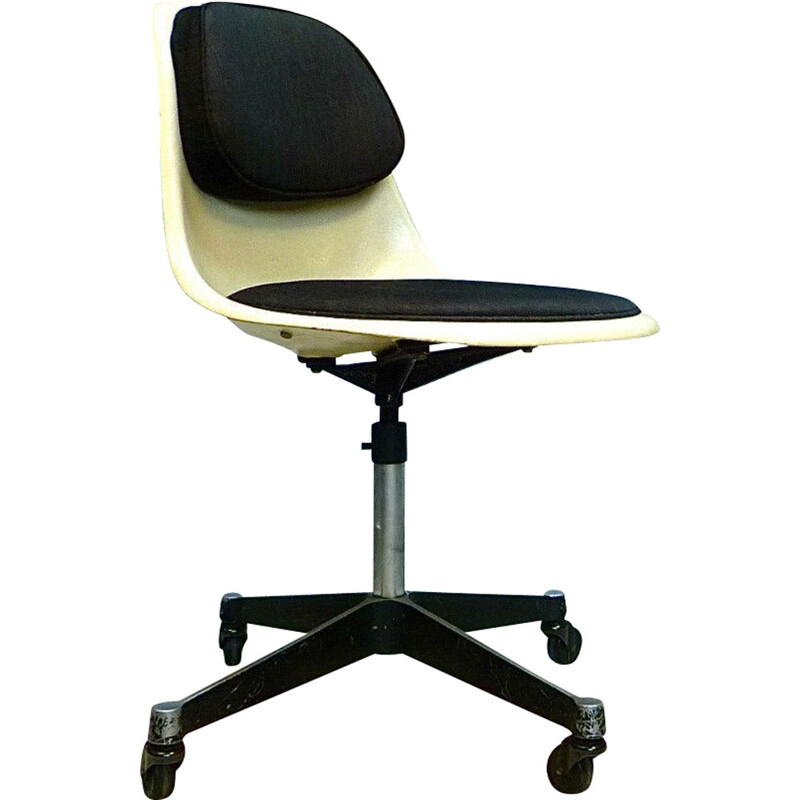 Sedia da ufficio Herman Miller "PSCC-4" in fibra di vetro, Charles