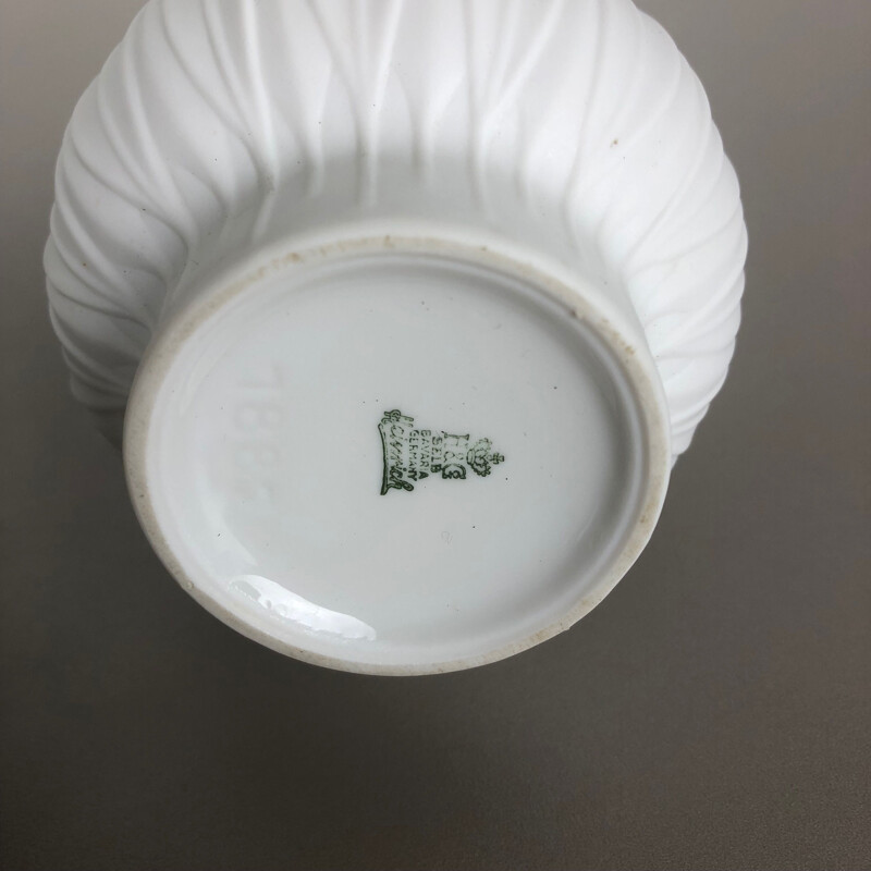 Par de jarrones de porcelana vintage de Heinrich Selb Alemania 1970