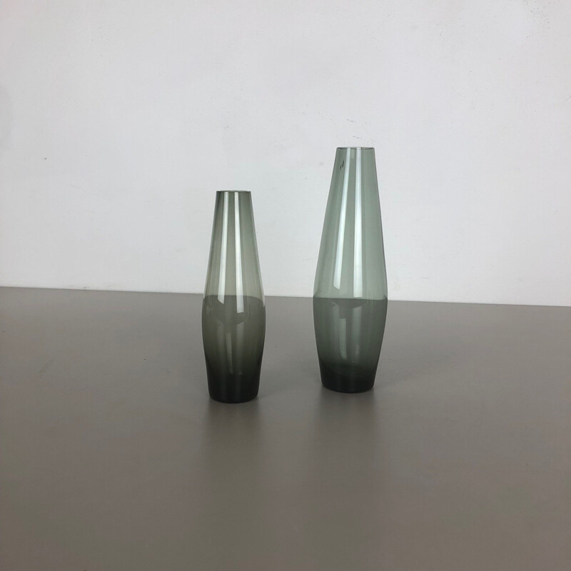 Ein Paar Vintage-Turmalin-Vasen von Wilhelm Wagenfeld für WMF, Deutschland 1960
