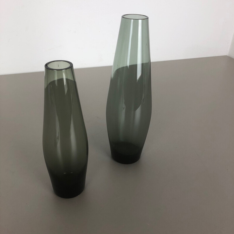 Paire de vases vintage Turmaline par Wilhelm Wagenfeld pour WMF Allemagne 1960