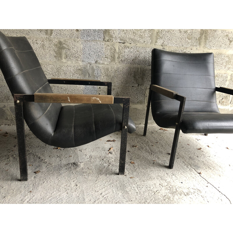 Pair of vintage Las Vegas Armchairs by Pierre Guariche