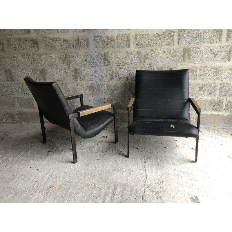 Pair of vintage Las Vegas Armchairs by Pierre Guariche