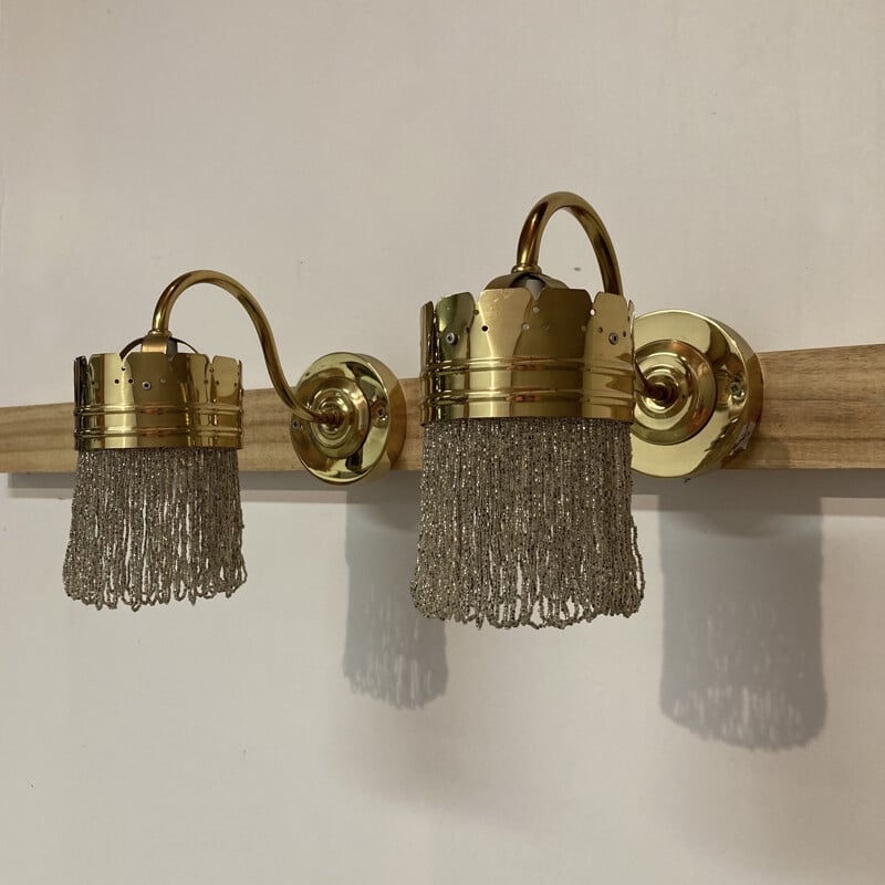 Pair of vintage sconces Scandinavian 1950s