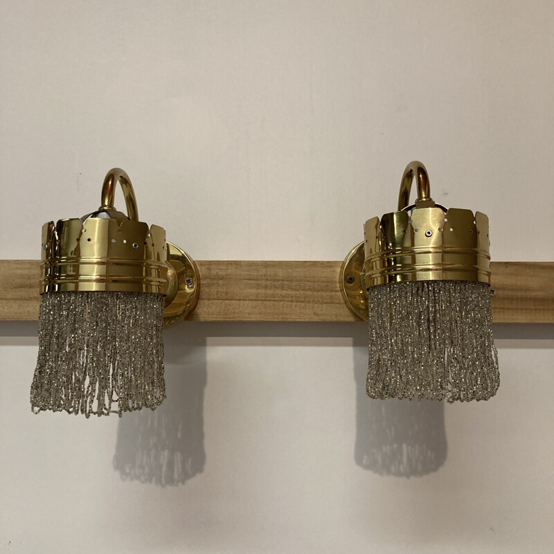 Pair of vintage sconces Scandinavian 1950s