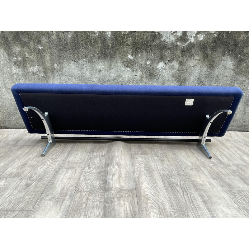 Vintage bench in steel covered with polyurethane foam by Rodolfo Dordoni for Moroso, 1980
