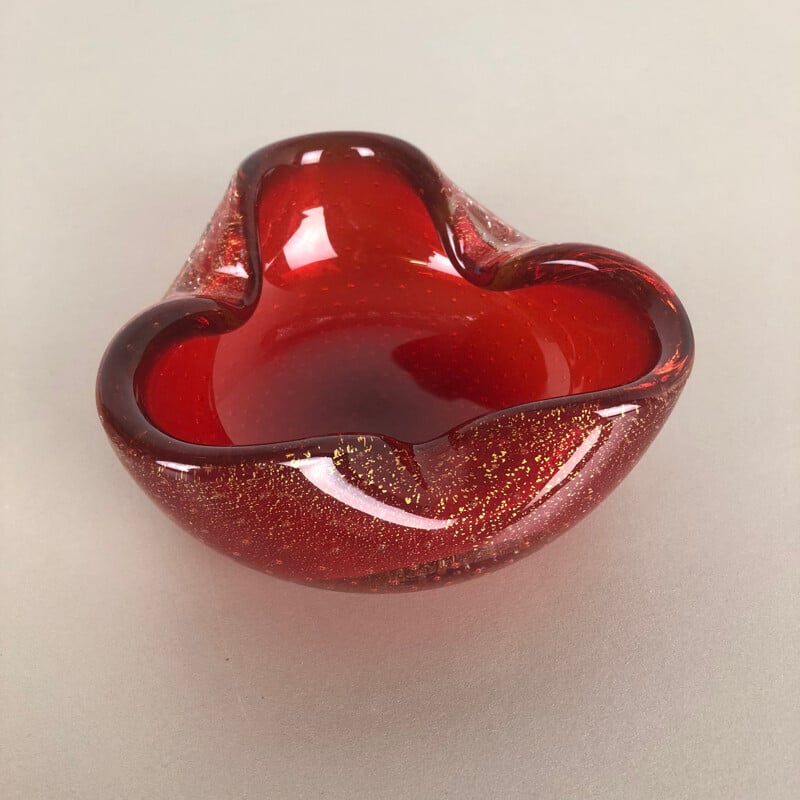 Vintage ashtray in murano glass, Italy 1970