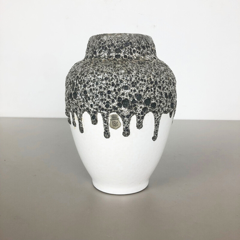 Vintage Vase von Fat Lava in Töpferei, ES ceramics, Deutschland 1960