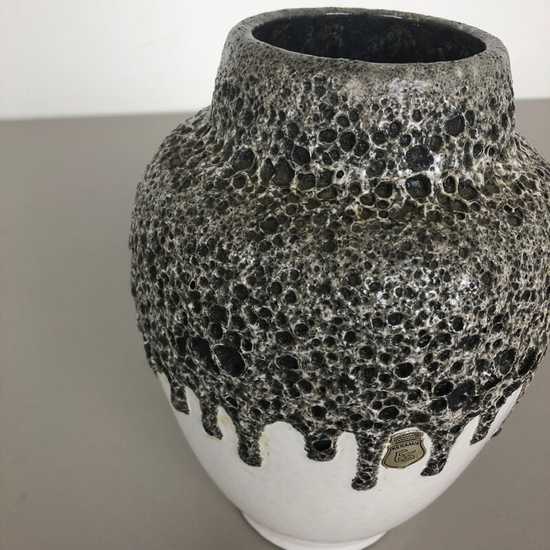 Vase vintage de Fat Lava en poterie, ES ceramics, Allemagne 1960