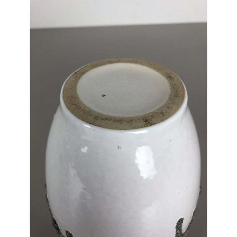 Jarrón vintage de cerámica Fat Lava, cerámica ES, Alemania 1960