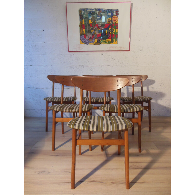 Set of 6 chairs "210" Scandinavians - 60