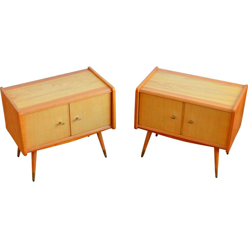 Pair of vintage bedside tables 1960s