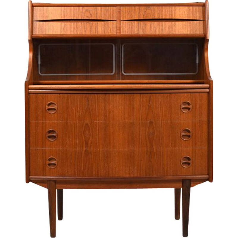 Mid-Century Teak Secretary with curved Front Danish