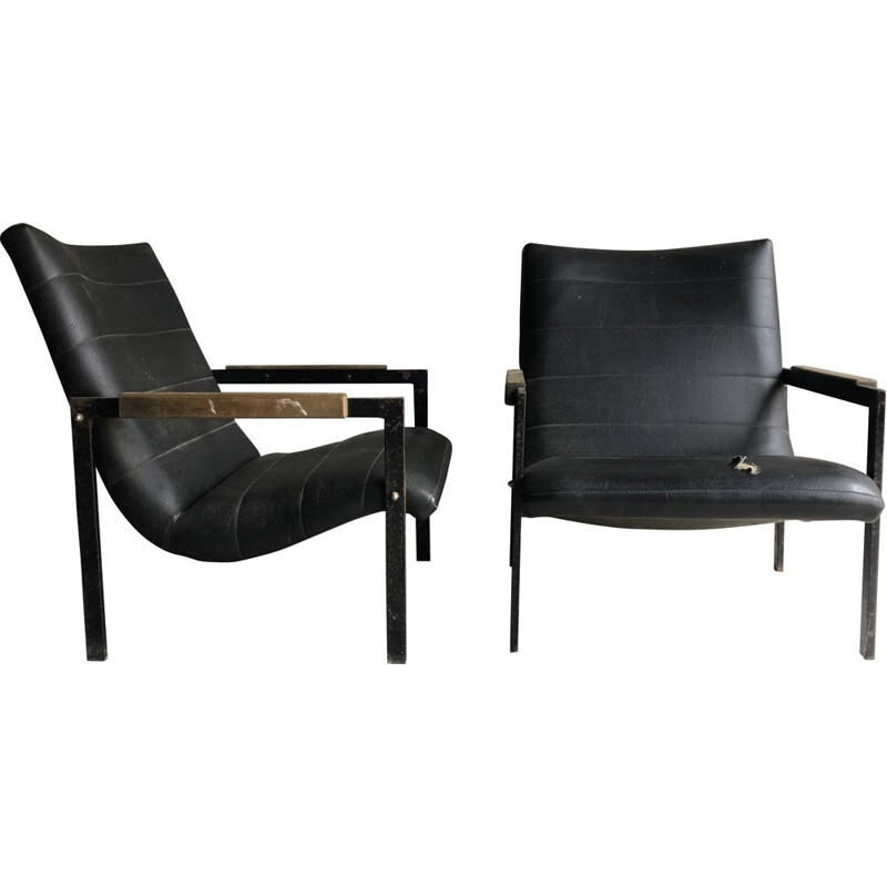 Pair of vintage Las Vegas Armchairs by Pierre Guariche